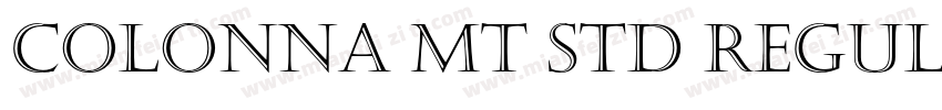 Colonna MT Std Regul字体转换
